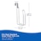 Kenney Mfg Over the Tank Toilet Paper Holder, Brushed Nickel KN61557V1 - alternate 2